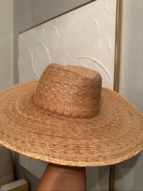**Lack Of Color Palma Wide Brim Straw Hat in Natural